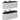 Outsunny 2er Set Blumentopf Hängend Pflanzkübel mit Ablaufsystem Loch Haken 42 x 16 x 15 cm Hellgrau
