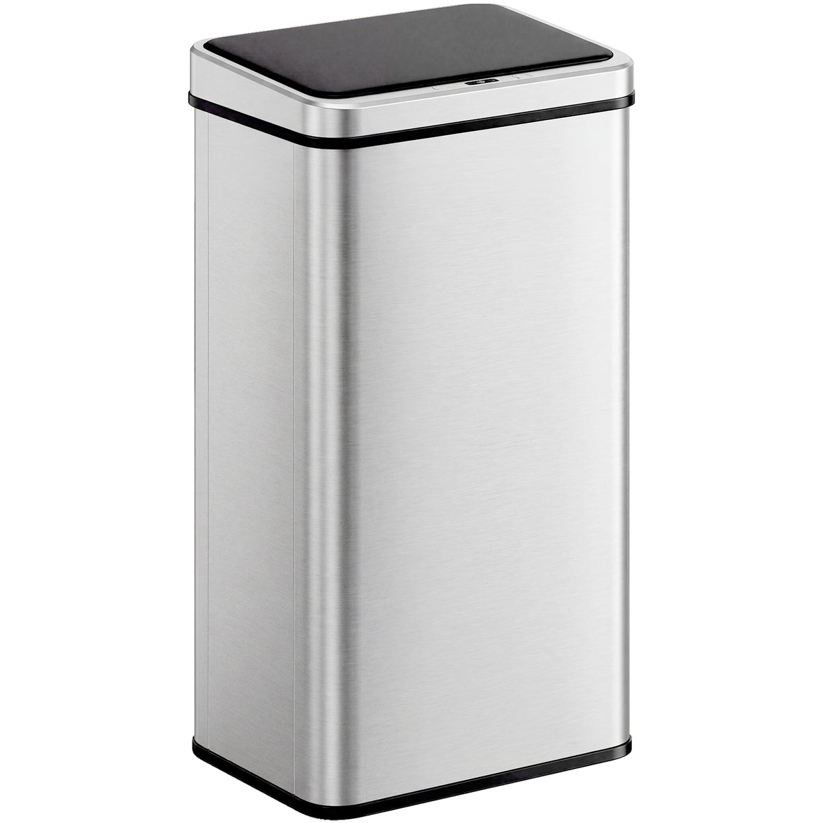 HOMCOM Sensor Mülleimer 50L Edelstahl Automatischer Mülleimer mit Soft-Close-Deckel Bewegungssensor 35,5 x 26