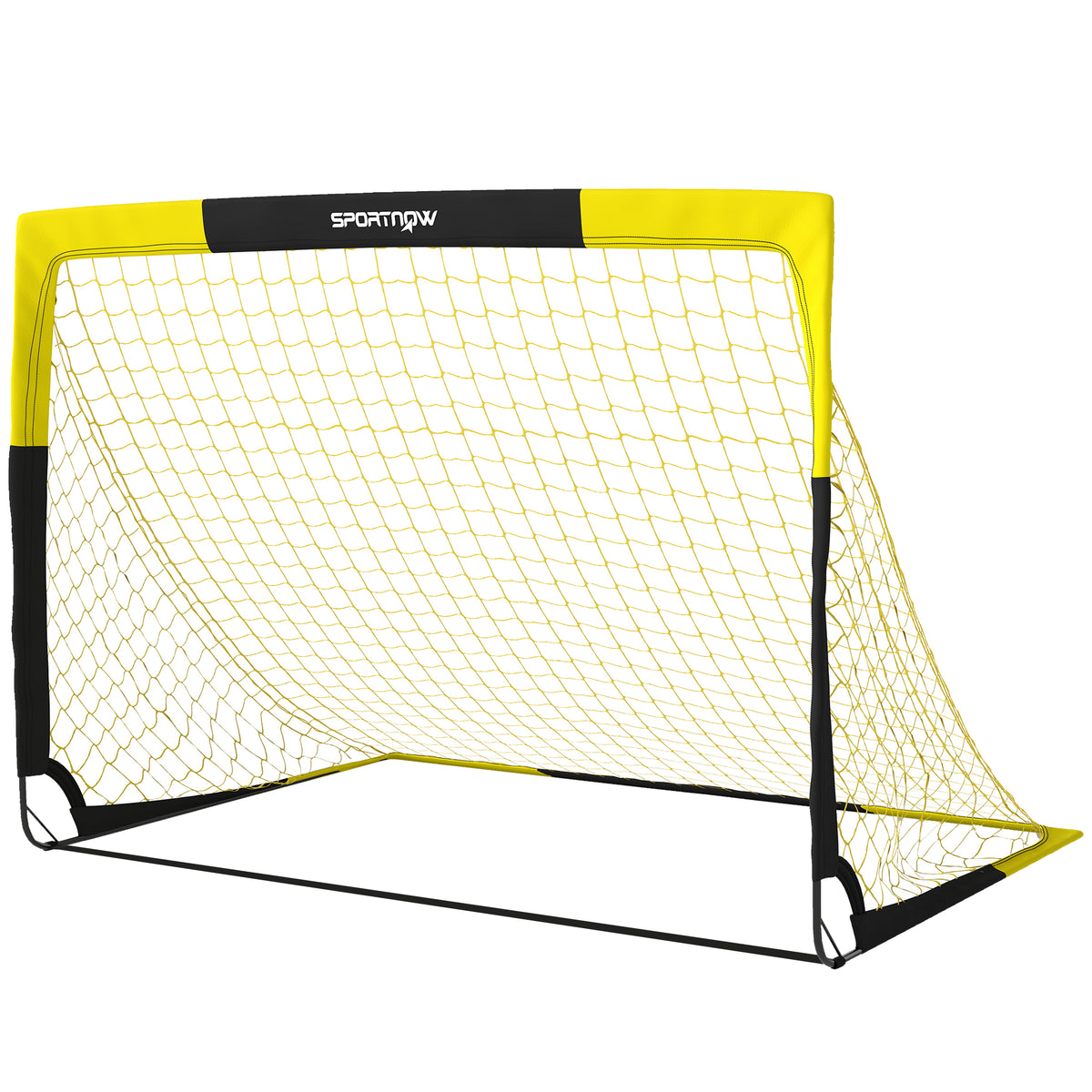 Pop-up football goal for garden, teenagers & adults, portable outdoor goal with tear-resistant net and