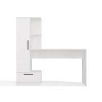 Set Schreibtisch + Regal COSMO WEISS – Produktabbildung 10