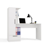 Set Schreibtisch + Regal COSMO WEISS – Produktabbildung 11