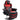 HOMCOM Gamingsessel, Massagefunktion, neigbare Lehne, Fußstütze, bis 120 kg, Stahlrahmen, Kunstleder, Rot