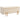 Upholstered storage bench, chest bench, foam, metal, rubberwood, 100 x 40 x 42 cm, beige