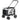 Dog stroller pet buggy up to 10kg foldable removable basket 81 x 58 x 97.5 cm black + grey + white