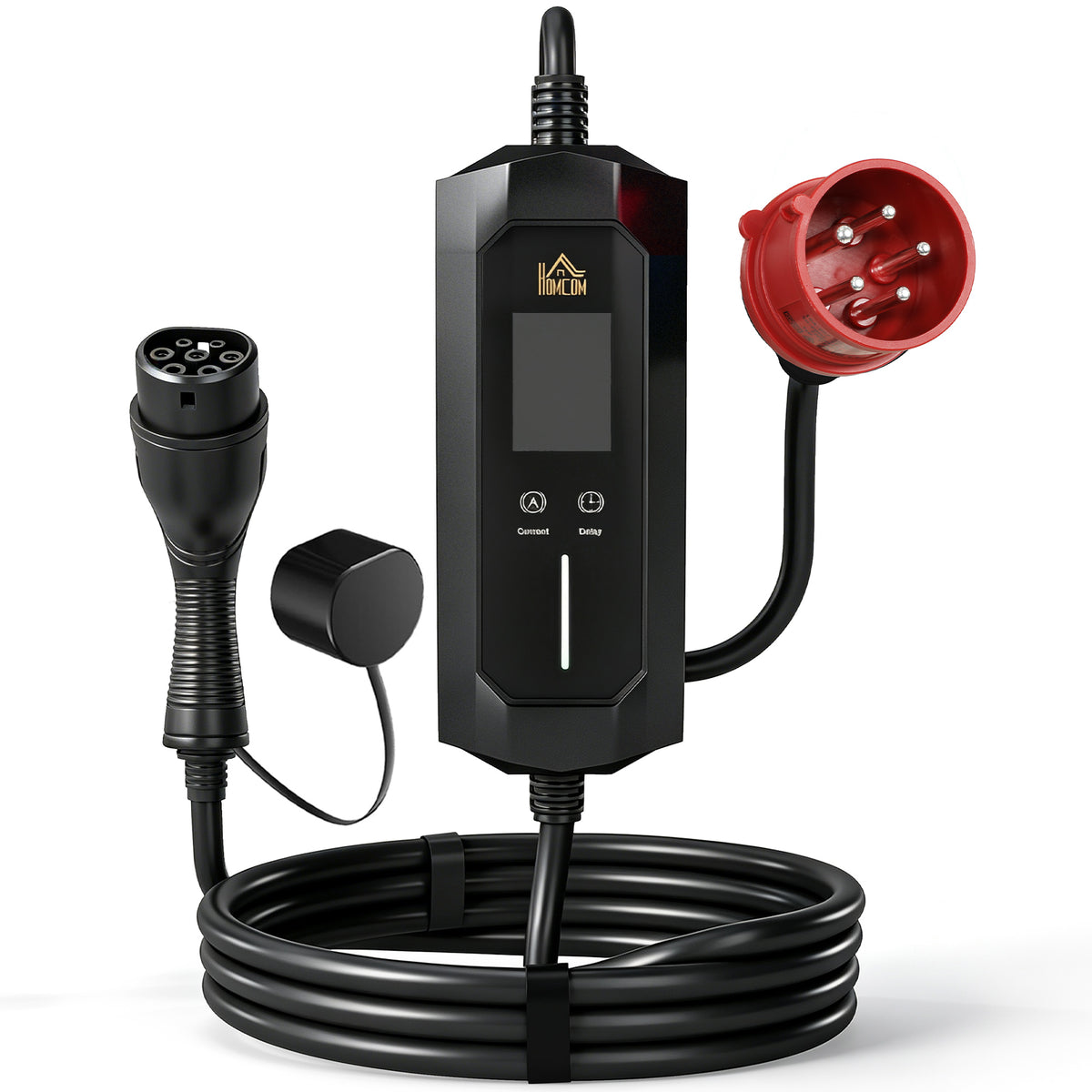 Mobile Wallbox 11kW 8m Type 2 6–16A 3-Phase Charging Cable CEE 16A to Type 2 with Adjustable Charging Power and