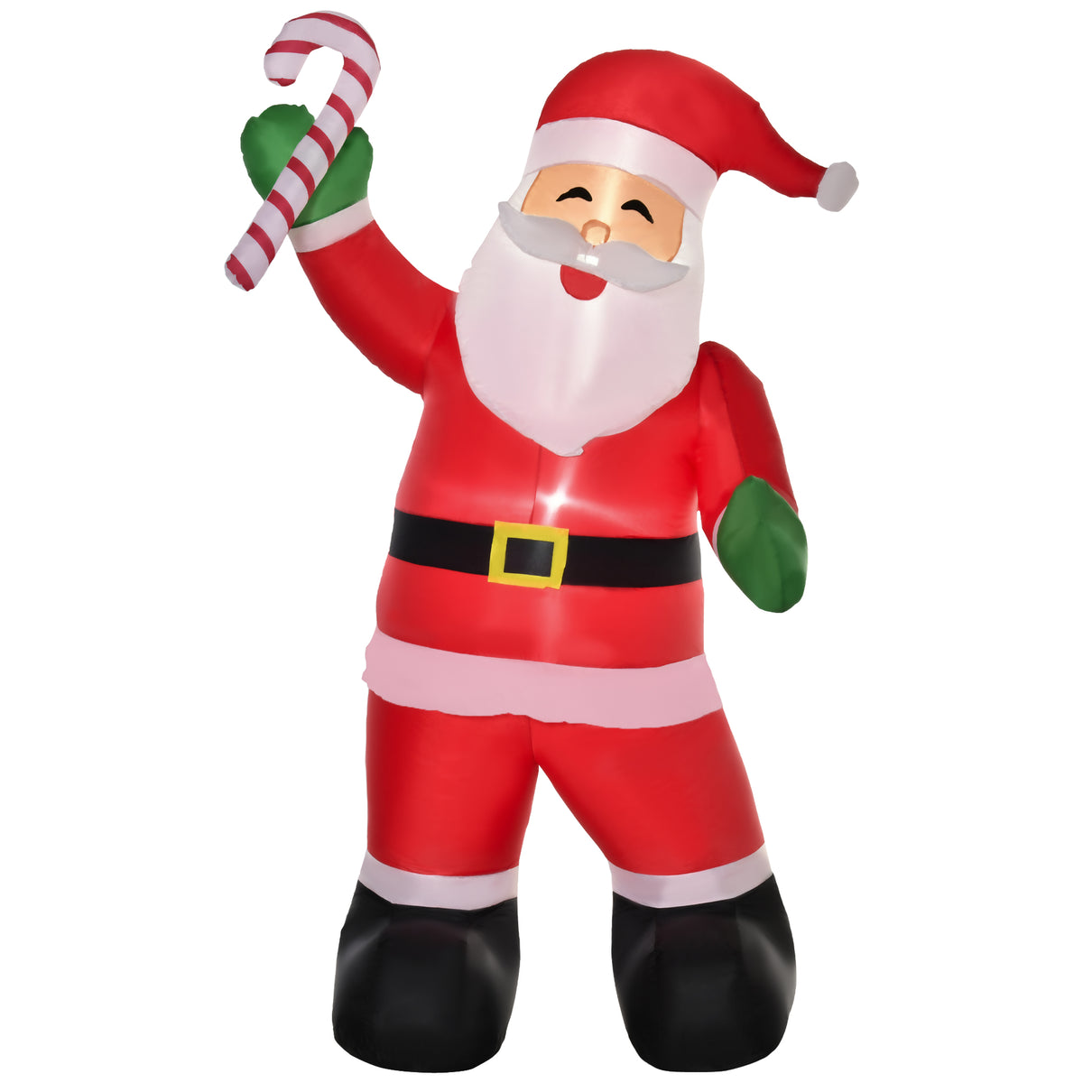 Inflatable Santa Claus with LED lighting incl. blower, tether ropes, ground stakes, sandbags, 140cm x 85cm x