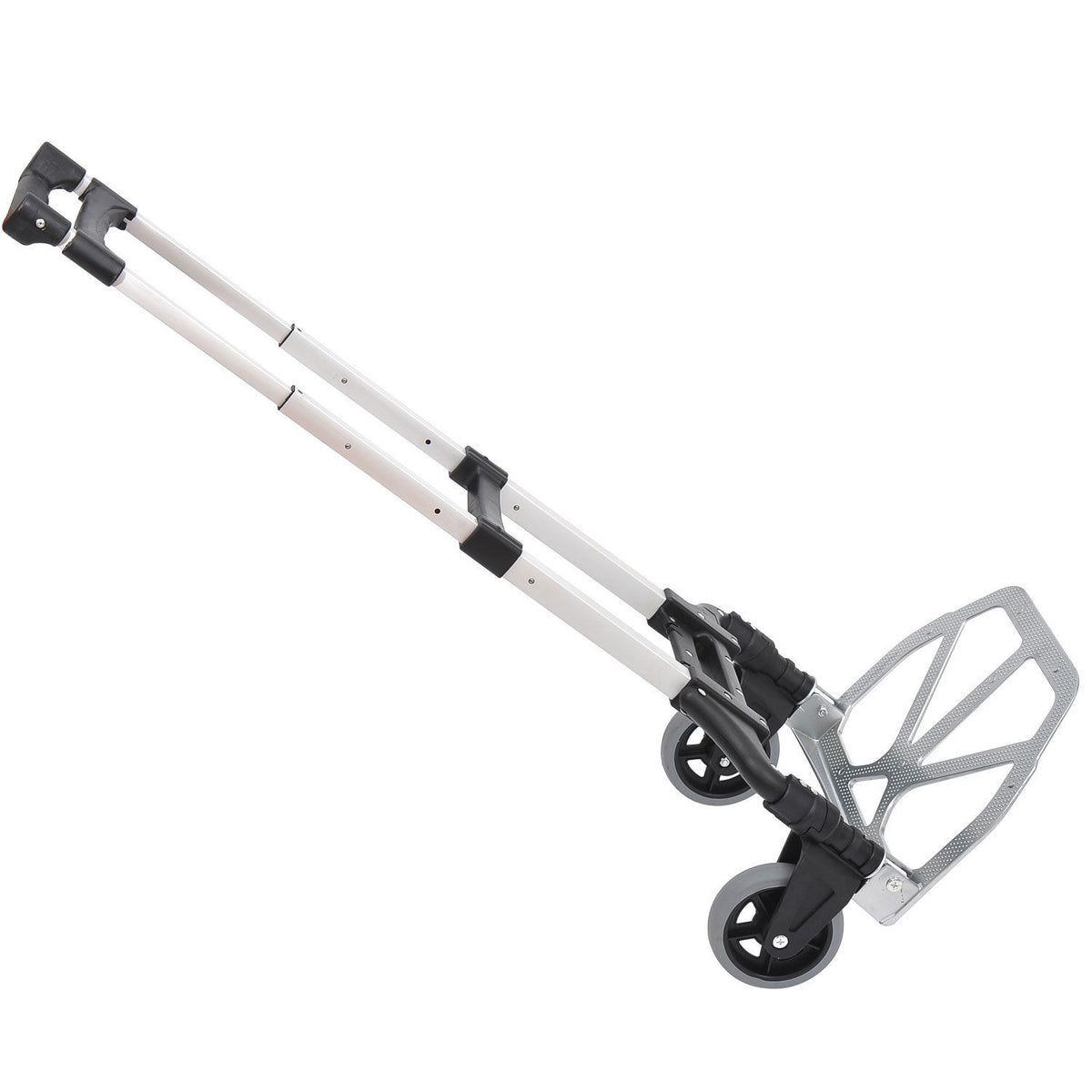 Aluminum sack truck, transport trolley, foldable, hand truck, stack truck, aluminum, max. 70 kg load capacity