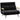 Sofa bed, 2-seater sofa, velvet sofa, sleep function, incl. 2 cushions, velvet look, black
