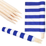Strandschirm 10m blau und weiß