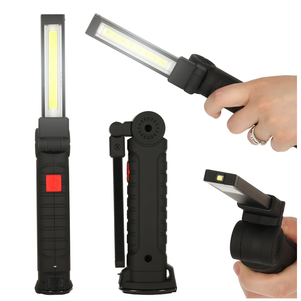 IKONKA Werkstattleuchte USB-Taschenlampe 5 Modi Magnethaken wiederaufladbar 1200 mAh 200 lm KAFUWELL