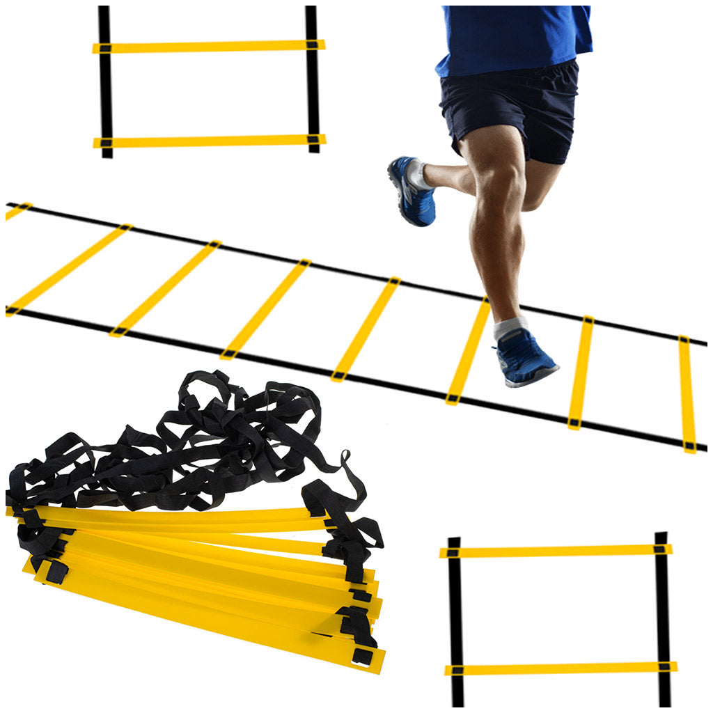 IKONKA Gymnastik Koordination Übung Leiter 6m gelb – Produktabbildung 2