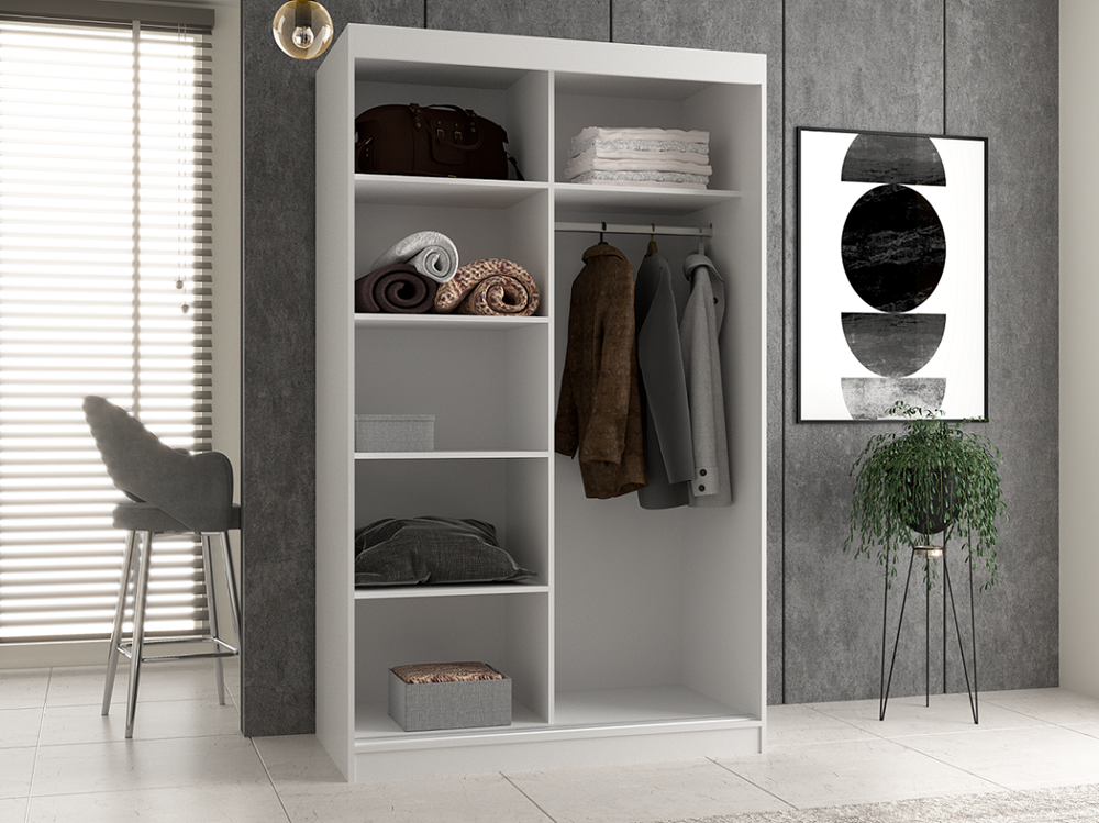 Kleiderschrank Iga 120A WEISS – Produktabbildung 4