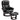 Recliner with footstool, adjustable armchair, faux leather cover, upholstered armchair with foldable backrest