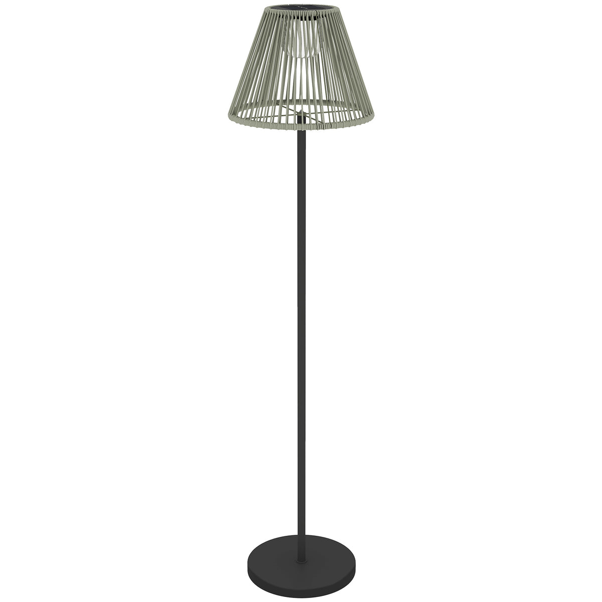 Solar floor lamp rattan solar lamps with light sensor 25 LED lights solar light in boho style Ø33 x 135 cm
