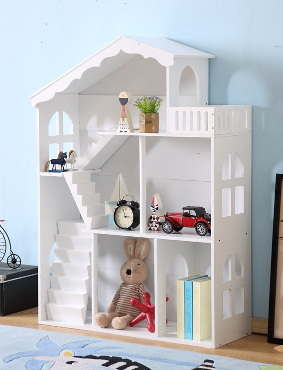LULILO Kinderbuchregal Regal Spielzeughaus 2in1 CALLA 116cm XXL
