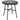 Boho-style garden table, outdoor side table, PE rattan, tempered glass, weather-resistant, 50 cm x 50 cm x 50 cm