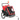 Child bicycle trailer, 2-seater, 2-in-1 foldable children's bike trailer with adjustable seat and harnesses, red