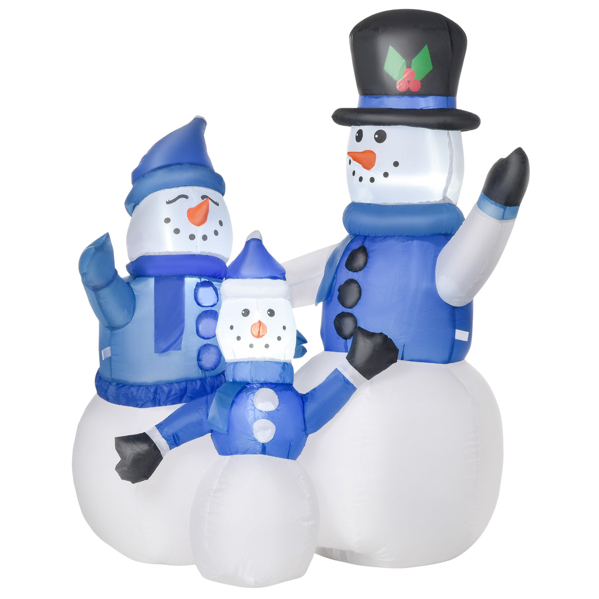 Snowmen snowman Christmas decoration, LED lights, 1.8 m, incl. blower, self-inflating