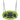 Nest swing, round garden swing, 150 kg load capacity, height-adjustable, green