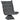 HOMCOM Relaxsessel Lesesessel, drehbar, Leinenoptik, 62 cm x 70 cm x 95 cm, Grau