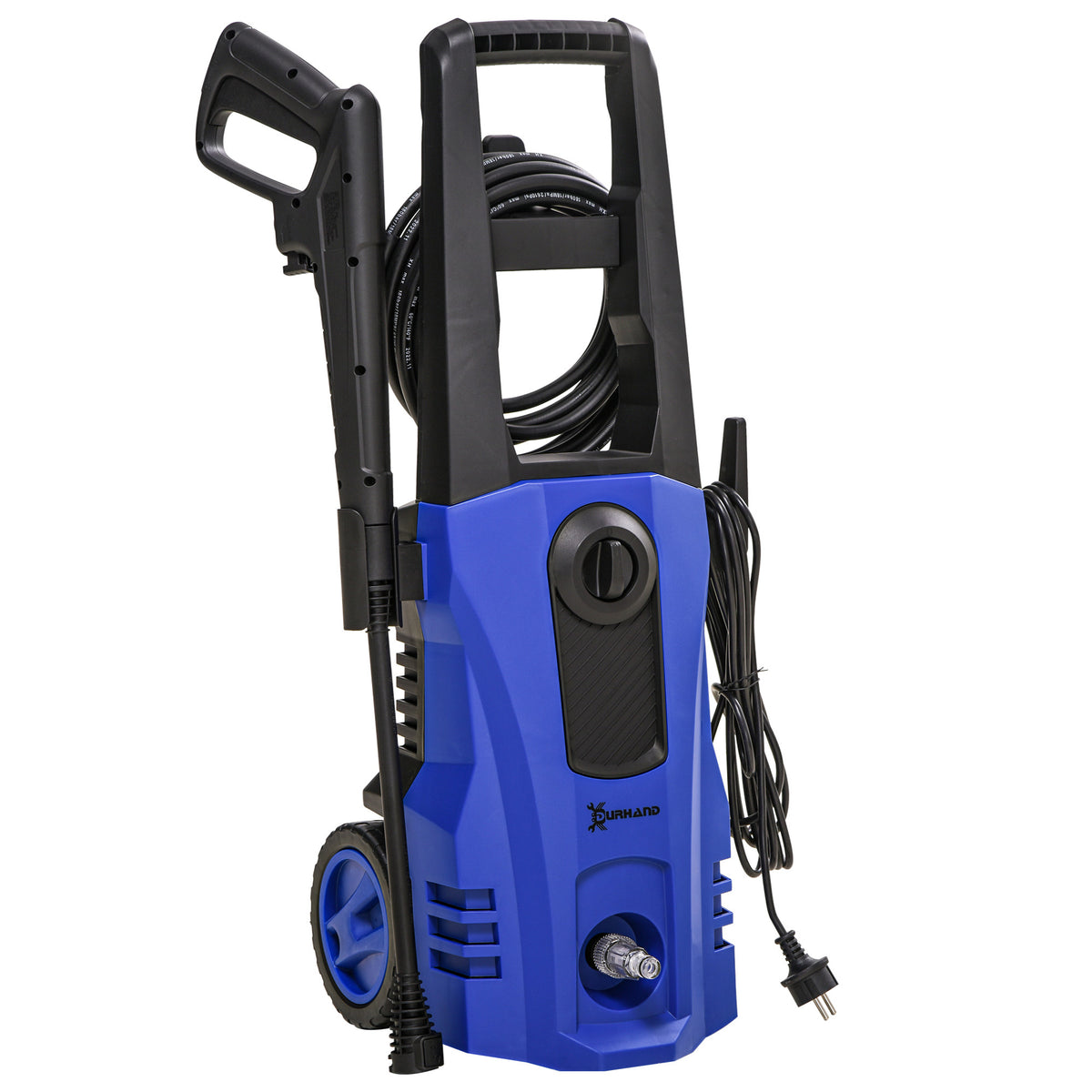 Hochdruckreiniger Druckreiniger 5-tlg. Zubehör, verstellbare Spritzdüse, 150 bar Druck, 1800 W, max. 420 l/h