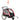 Children's bicycle trailer, 2-in-1, jogger function, weatherproof cover, steel frame, red+black, 142 x 75 x