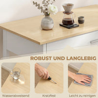 HOMCOM Küchenwagen mit Stauraum, Rollende Kücheninsel mit großer Arbeitsplatte, Schublade, 2 offenen – Produktabbildung 8