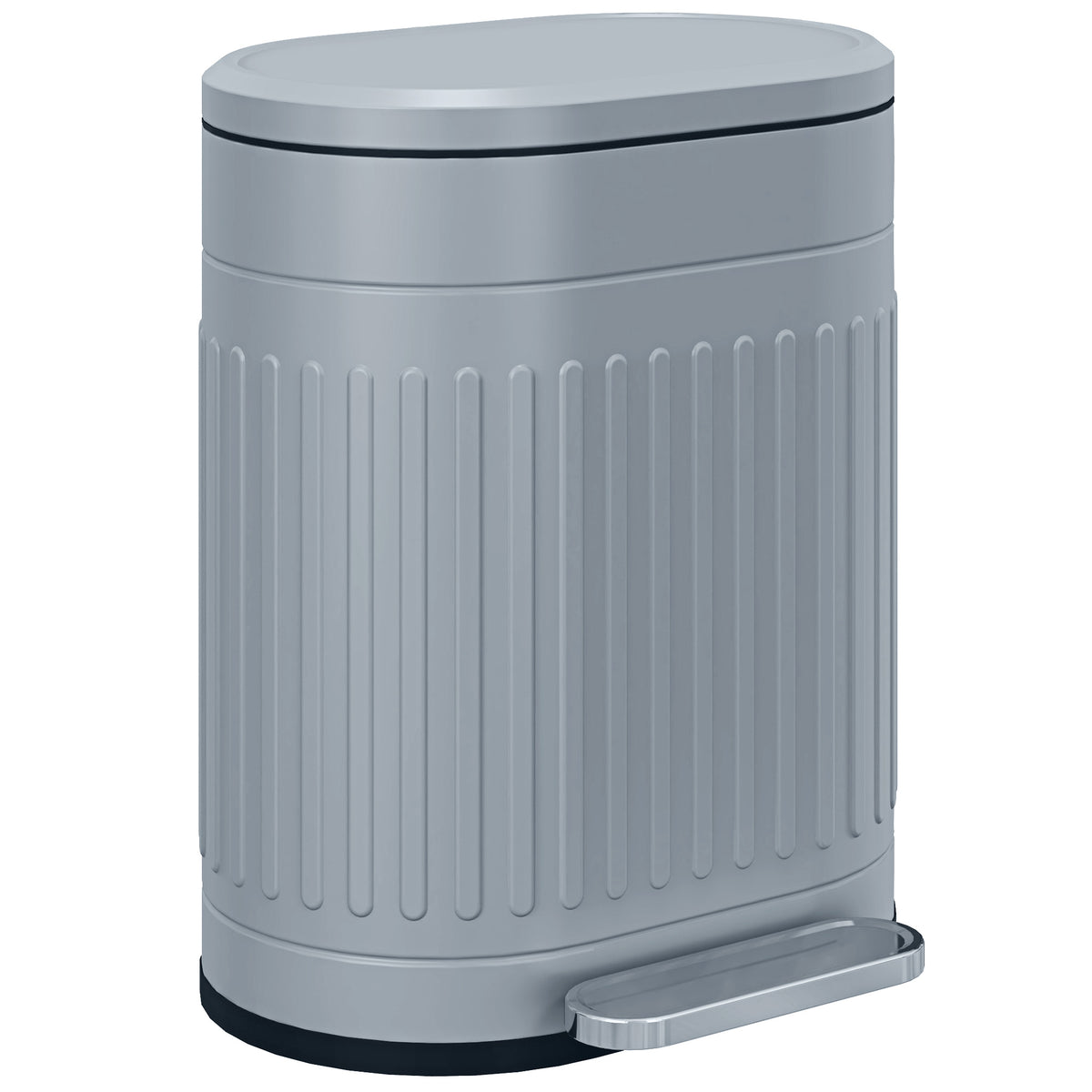 20L Trash Can Pedal Bin with Lid, Foot Pedal, Removable Inner Bucket, Soft-Close Function 36.5 x 31.2 x 45 cm