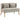 HOMCOM 2-Sitzer-Sofa, kleines Chenille-Sofa mit Flügelrücken, dickem Sitz, Gummibaumholzfüßen, Beige