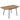 Outsunny Gartentisch 140 x 80 cm für 6 Personen rostbeständig Outdoor Esstisch mit WPC-Tischplatte