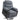 Lift chair with soft corduroy upholstery, recliner chair with remote control and side pockets, dark gray