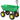 Garden cart with tipping function up to 200 kg, hand cart with 75-liter plastic tub, pull handle, pneumatic