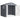 Tool shed, garden shed, equipment shed with ventilation window, plastic, metal, 240 x 190 x 180/228, gray