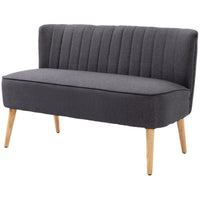 HOMCOM 2-Sitzer Sofa, weiche Polsterung, pflegeleichter Bezug, bis 220 kg, 117 x 56,5 x 77 cm – Produktabbildung 10