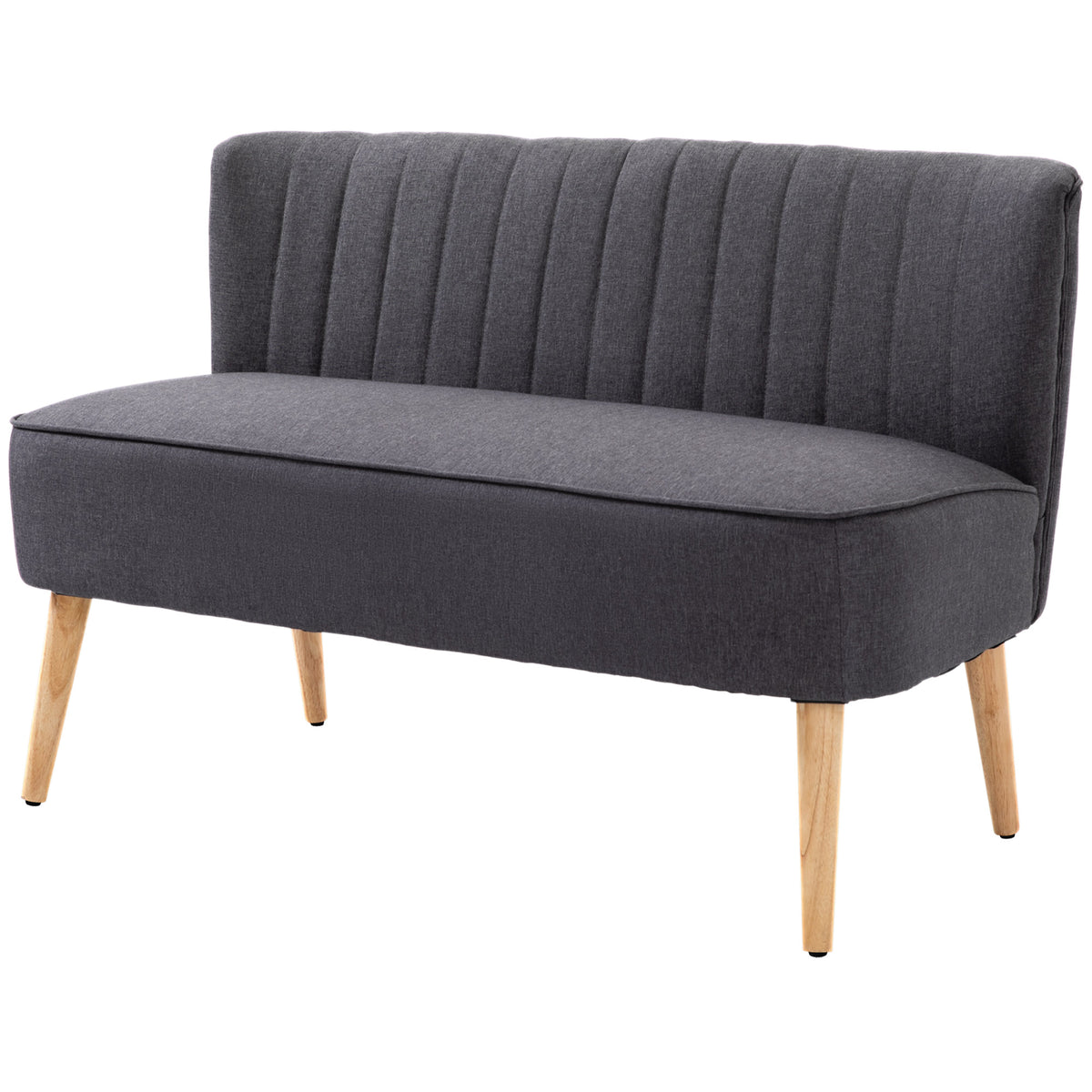 HOMCOM 2-Sitzer Sofa, weiche Polsterung, pflegeleichter Bezug, bis 220 kg, 117 x 56,5 x 77 cm – Produktabbildung 10