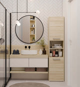 Badezimmer-Hochschrank Sara S40 EICHE SONOMA – Produktabbildung 4