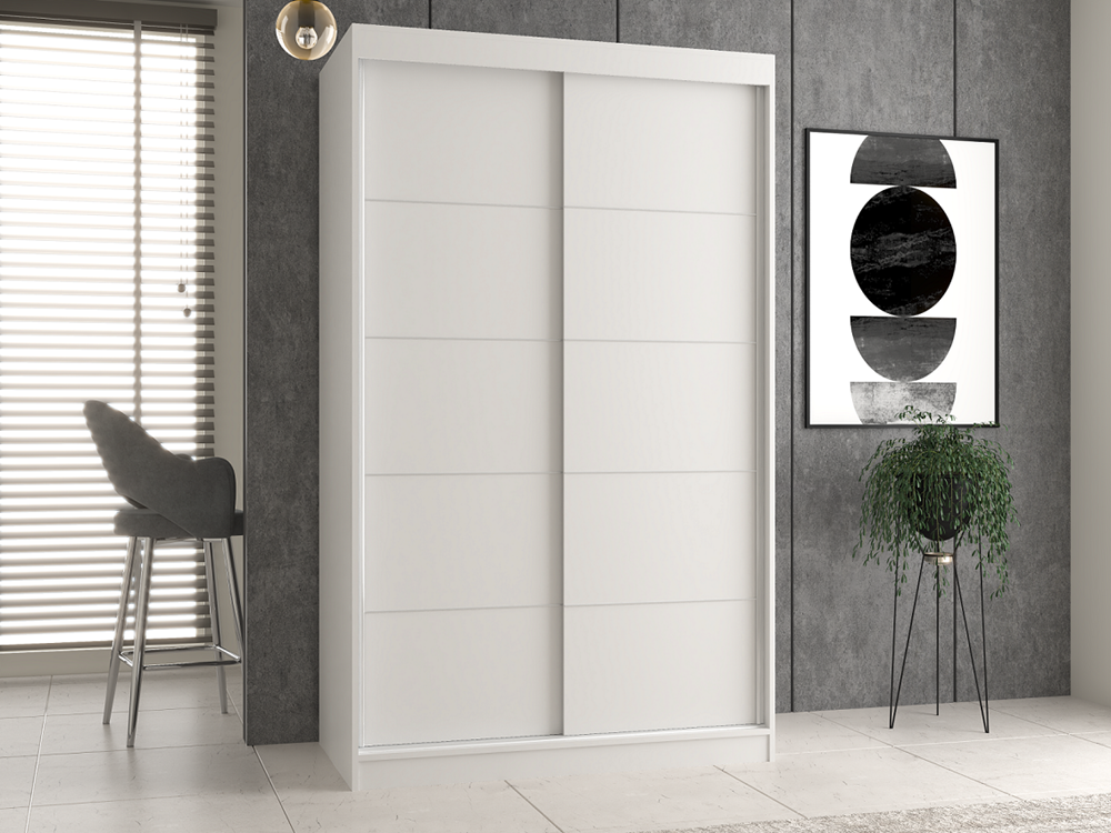 Kleiderschrank Iga 120C WEISS – Produktabbildung 3