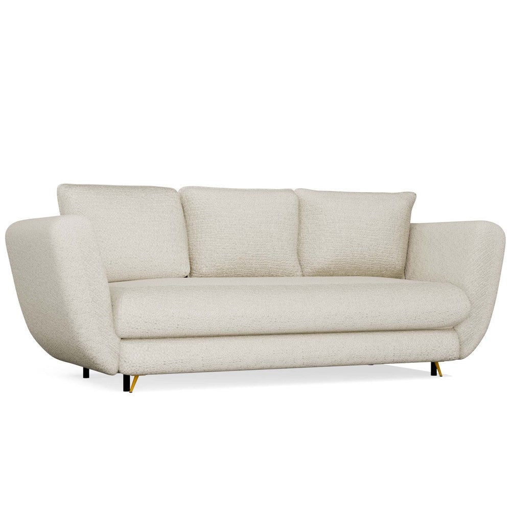 SOFA SARIS BEIGE GOLDENER FUSS