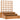 Outsunny Hochbeet mit Rankhilfe, 3-stufig Blumenkasten mit Vliesstoff Tannenholz, Braun, 95 x 95 x 110 cm