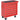 Werkzeugwagen, 2 kleine & 5 große Schubladen, Stahl, bis 150 kg, 69 x 33 x 75 cm, Rot