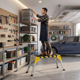 HOMCOM Arbeitsplattform Alu Werkbank Klappbar Arbeitstisch bis 150 kg, Arbeitsbühne mit Griff – Produktabbildung 8