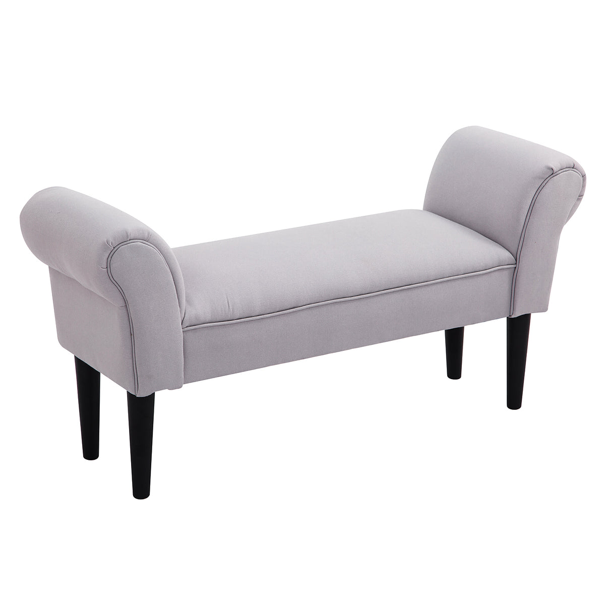 Bed bench, upholstered bench, seating bench, hallway bench for bedroom, load capacity up to 130 kg, canvas