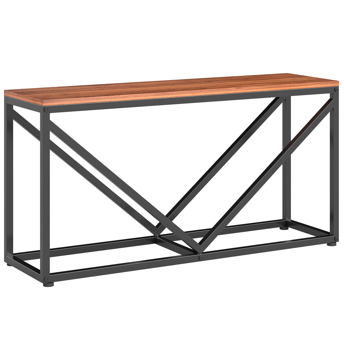 Outsunny 2-in-1 Kaminholzregal für innen 98 x 28 x 50 cm erhöhtes Brennholzregal mit Ablage Trennwand