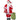 Santa Claus figure, posable, with sound sensor, laughter & music, 140 cm, red