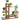 Outsunny Blumenständer Pflanzenregal 6 Ebenen Vierstufiges Blumenregal Blumentreppe Blumenleiter Massivholz