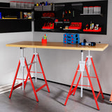 HOMCOM 2 x Gerüstbock, Unterstellbock, Stahl, Rot – Produktabbildung 10