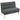 HOMCOM 2-Sitzer-Sofa, getuftete Rückenlehne, Holzbeine, dicke Polsterung, Leinenoptik, für kleine Räume, Grau