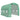 Greenhouse approx. 2.7 x 2 x 2 m walk-in tunnel greenhouse with shelves, rollable, zip door, 6 mesh windows