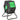 Compost bin, 65-liter composter, rotating, compact, 24 ventilation holes, steel, plastic, green+black