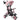 Children's tricycle, 6-in-1 stroller for toddlers, with push handle, adjustable seat, foldable design, safety